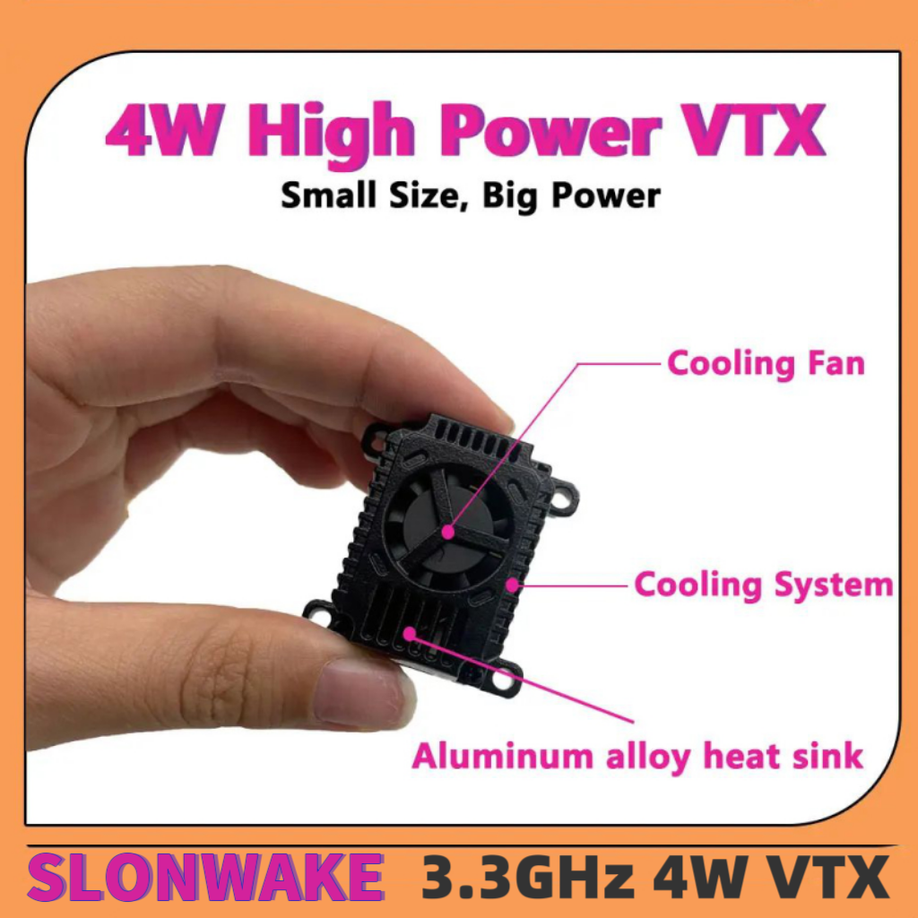 SLONWAKE FPV 3.3G 16CH 4000mW  - огляд і ціна Drone Receiver