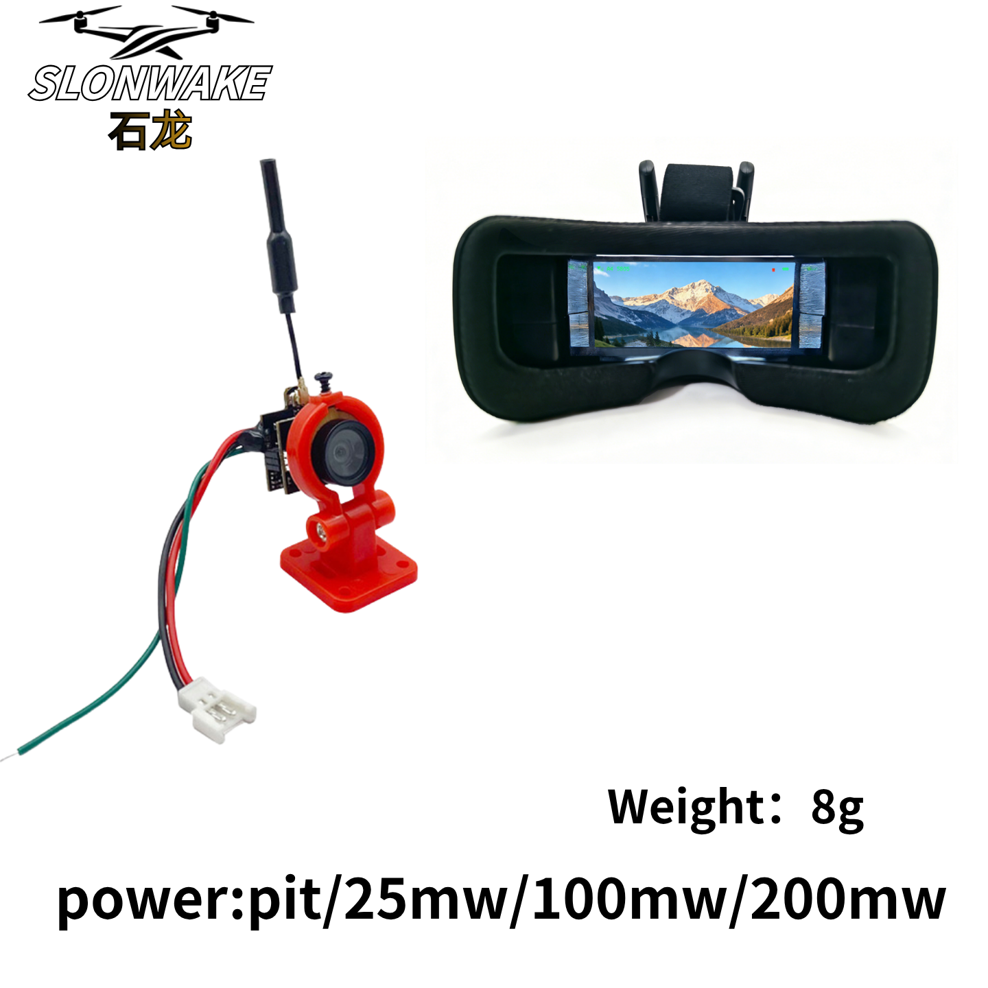 Slonwake 5.8G 48CH 200mW FPV D - огляд і ціна Drone Receiver