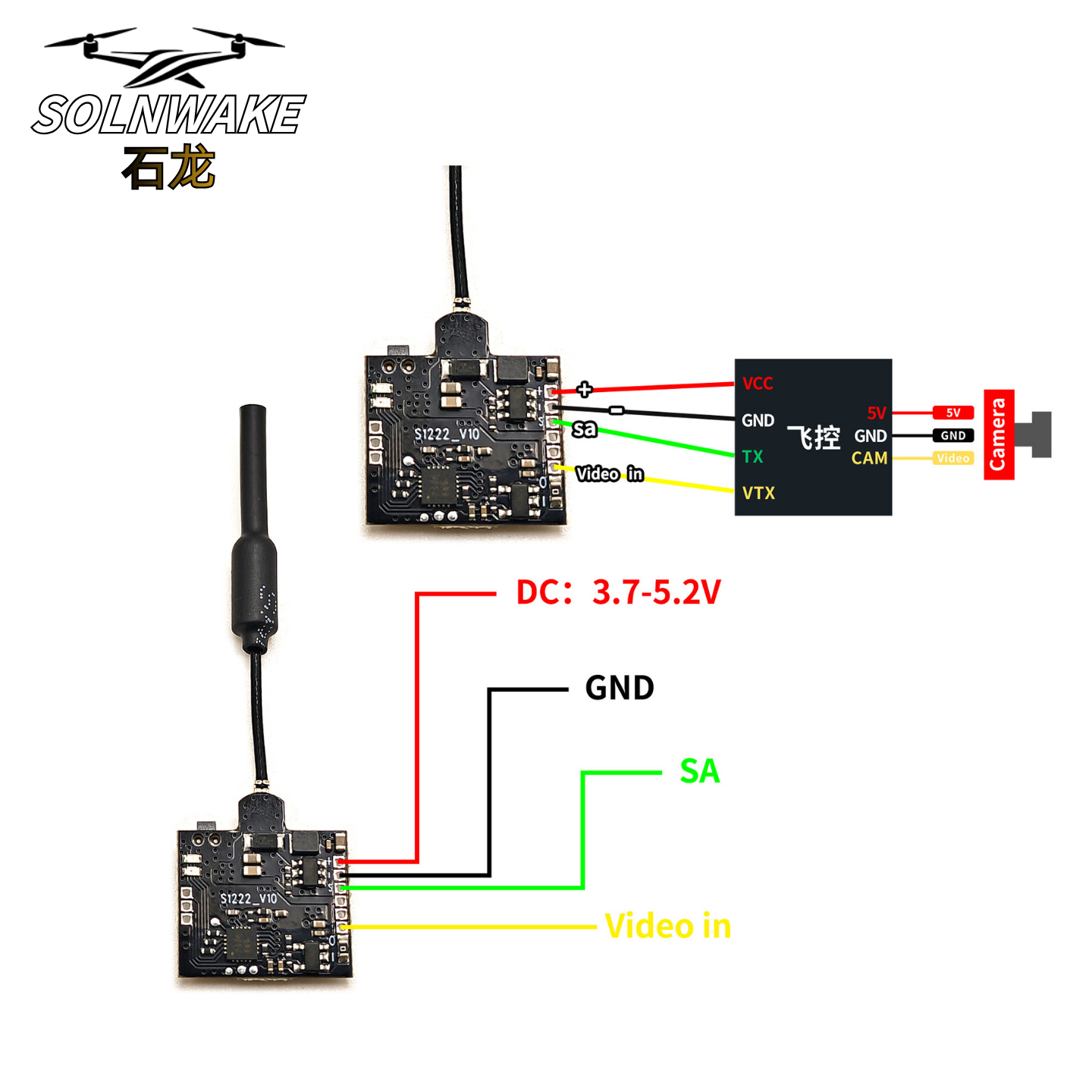 SLONWAKE Nano 5.8G 48CH 200mW  - огляд і ціна Drone Receiver