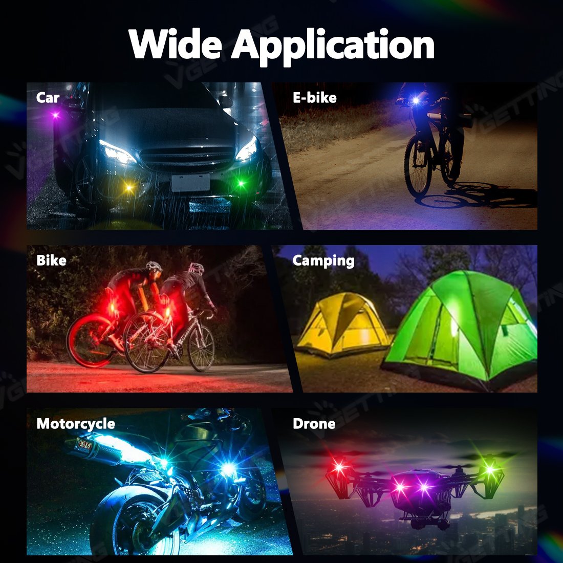 4Pcs Mini Drone Strobe Light 8 - огляд і ціна Drone Led Light