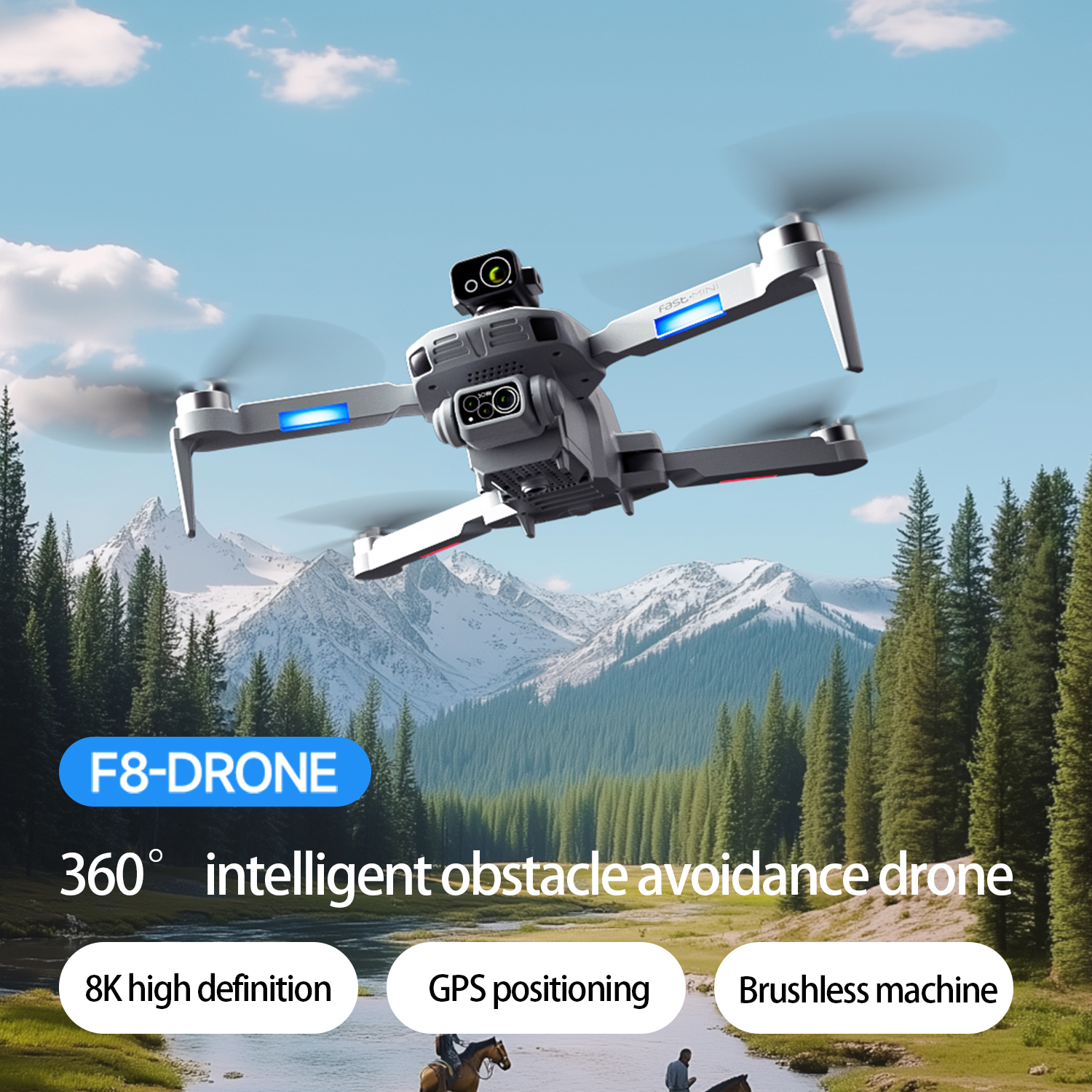 F8 MAX GPS Drone Professional  - огляд і ціна Drone Gps Mount