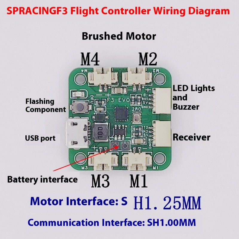 SP RACING F3 EVO Brushed Fligh - огляд і ціна Drone Flight Controller