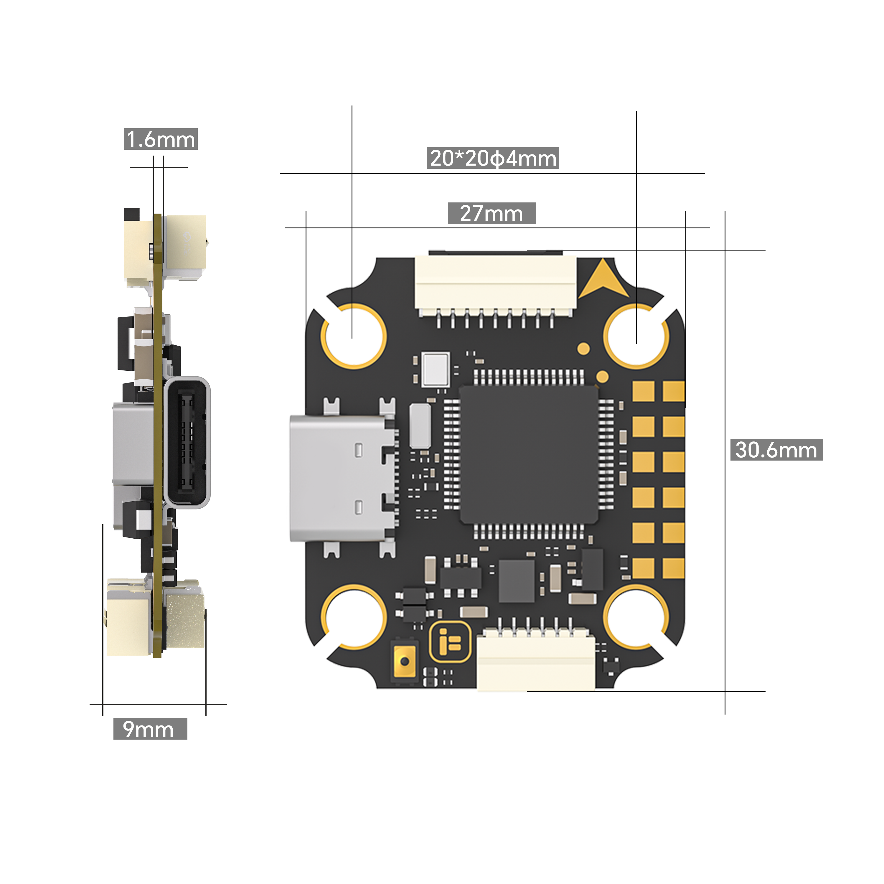 iFlight Borg F7 Mini Stack Fli - огляд і ціна Drone Flight Controller